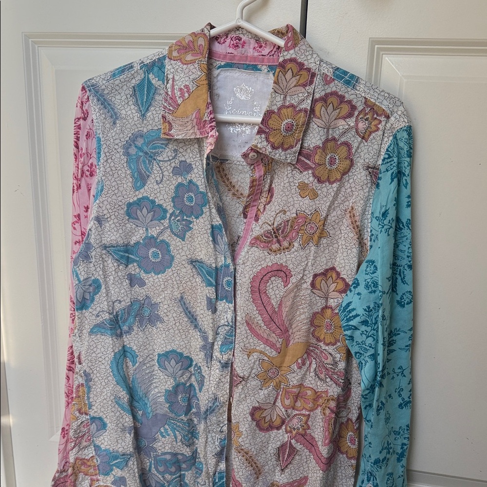 Colorful Floral Women's Blouse